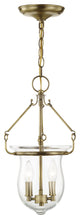Livex 50294-01 2-Light Antique Brass Pendant, Antique Brass