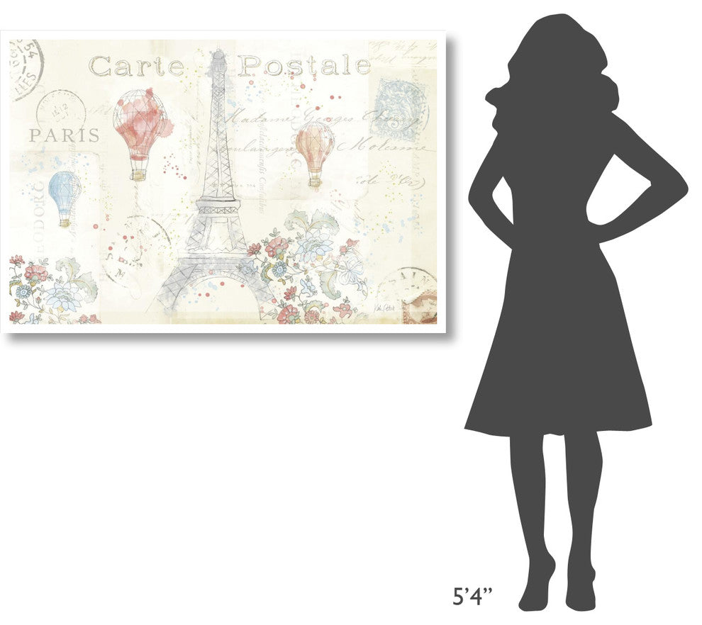 "Lighthearted in Paris I" Digital Paper Print by Katie Pertiet, 50"x34"