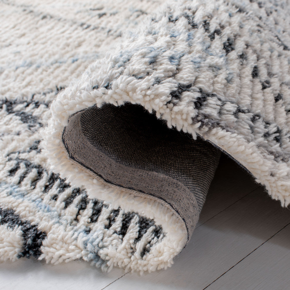 Safavieh Casablanca Shag CSB637A Rug, Grey/Ivory, 8' X 10'