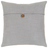 Surya Penelope Medium Gray Pillow Shell With Down Insert 20"H X 20"W