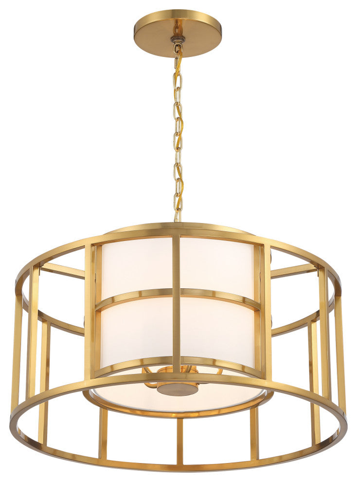 Brian Patrick Flynn for Crystorama Hulton 5 Light Luxe Gold Chandelier