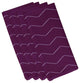 19"x19" Harlequin Stripe, Geometric Print Napkins, Set of 4, Purple