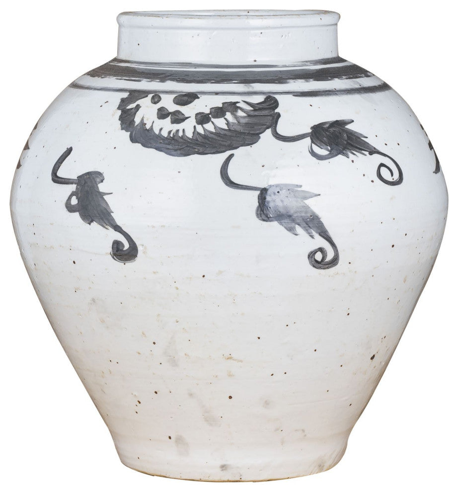 Black Longevity Wide Top Jar