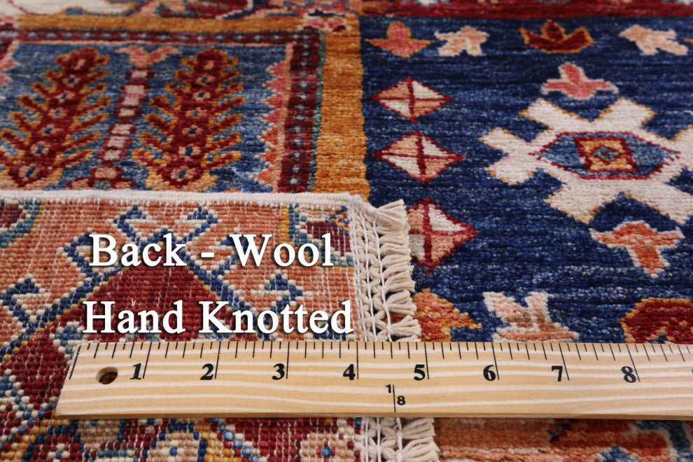 Super Kazak Handmade Wool Rug 4' 11" X 6' 10" Q7563