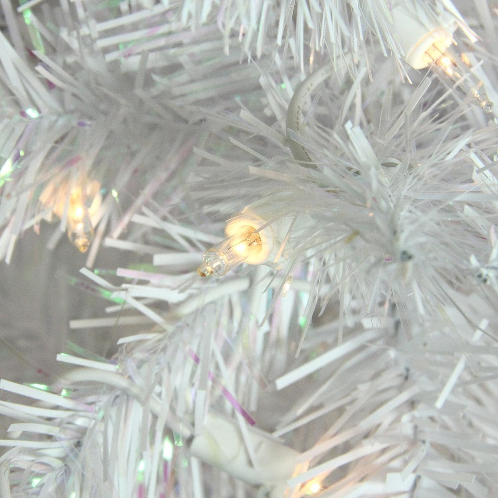 Glimmer Iridescent Spruce Christmas Tree, Clear Lights