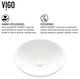 Lotus 16"L x 16"W MatteStone Vessel Sink and Duris 12"H Faucet Set