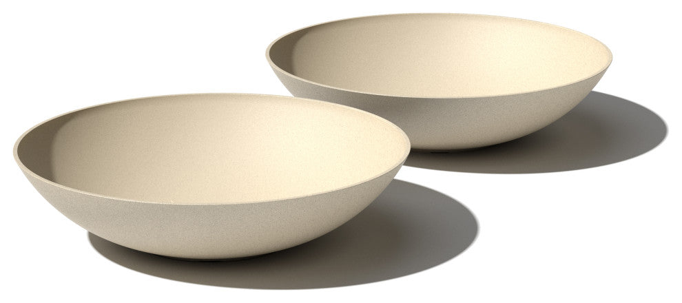 Lane Round Planter Bowl, Sand, 32'''', 2 Pack