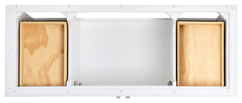 Ariel Kensington 54" Single Oval Sink Bathroom Vanity, Carrara Quartz