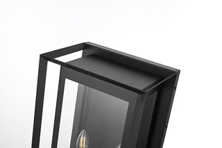 Home Living 12" Outdoor Wall Sconce, Black