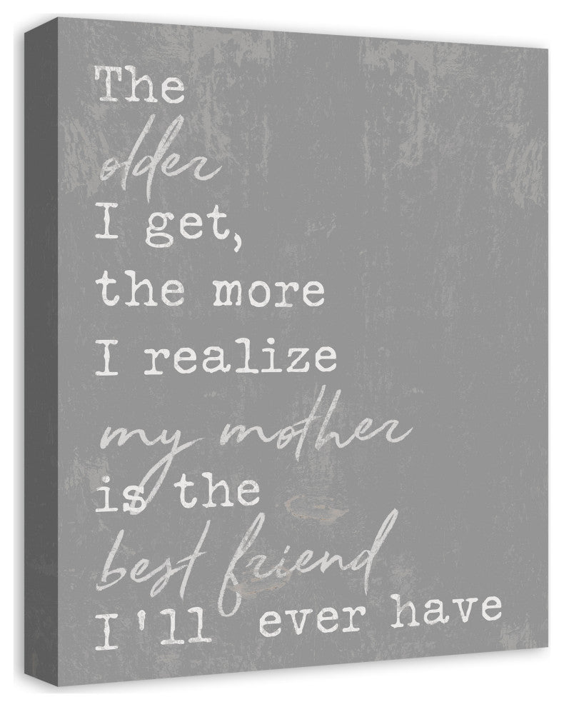 My Mother is my Best Friend 16x20 Canvas Wall Art