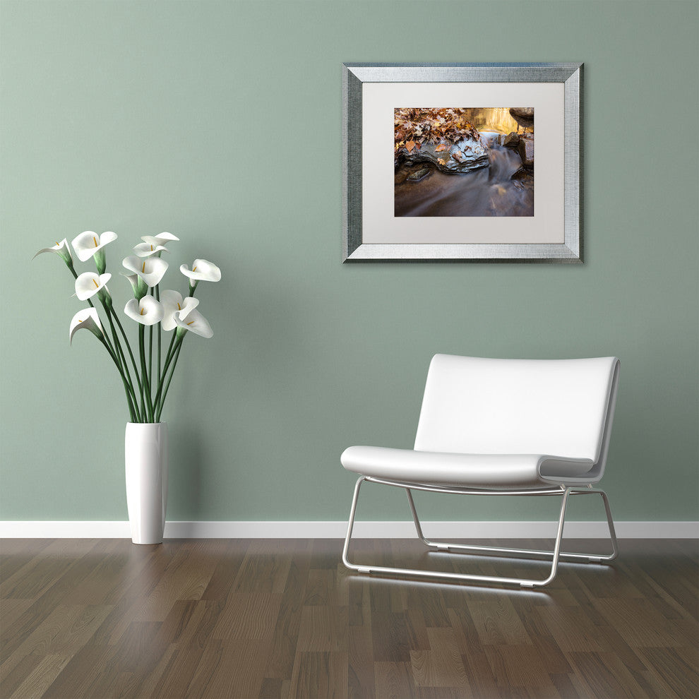 Jason Shaffer ''Chance Creek 2'' Matted Framed Art, Silver Frame, White Mat, 20x16