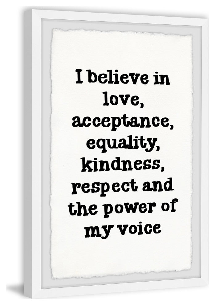"Power of My Voice" Framed Painting Print, 8x12