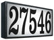Serrano, Xtra Large Lighted Address Plaque With Led Lights, Black Frame Only