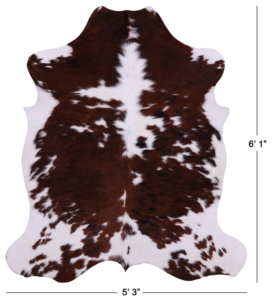 Natural Cowhide Rug 6' 1" X 5' 3" C1737