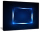 "Neon Shape Blue" Abstract Digital Art Canvas Print
