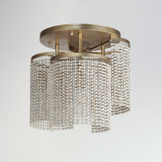 Maxim 22463WWD Fontaine 3 Light 16"W Flush Mount Ceiling Fixture - Golden