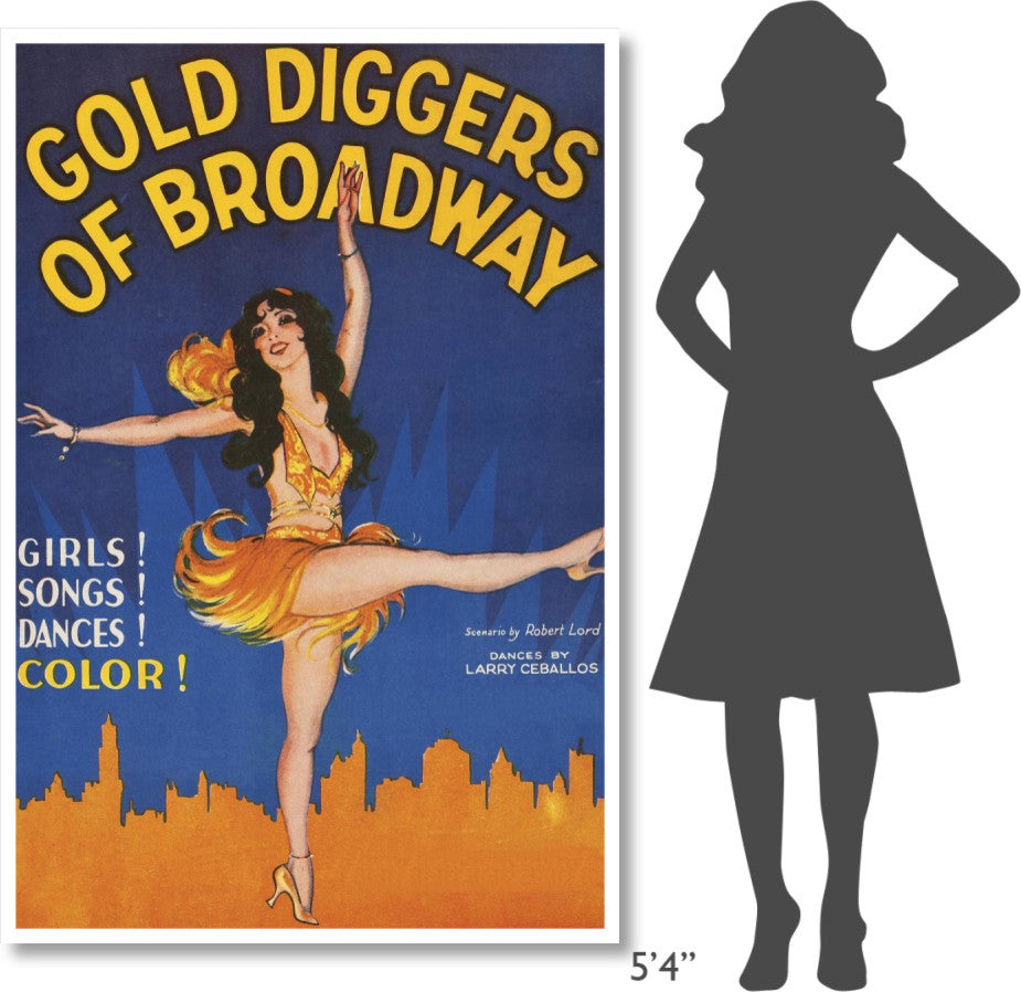 "Vintage Film Posters: Gold Diggers of Broadway" Paper Print, 42"x62"