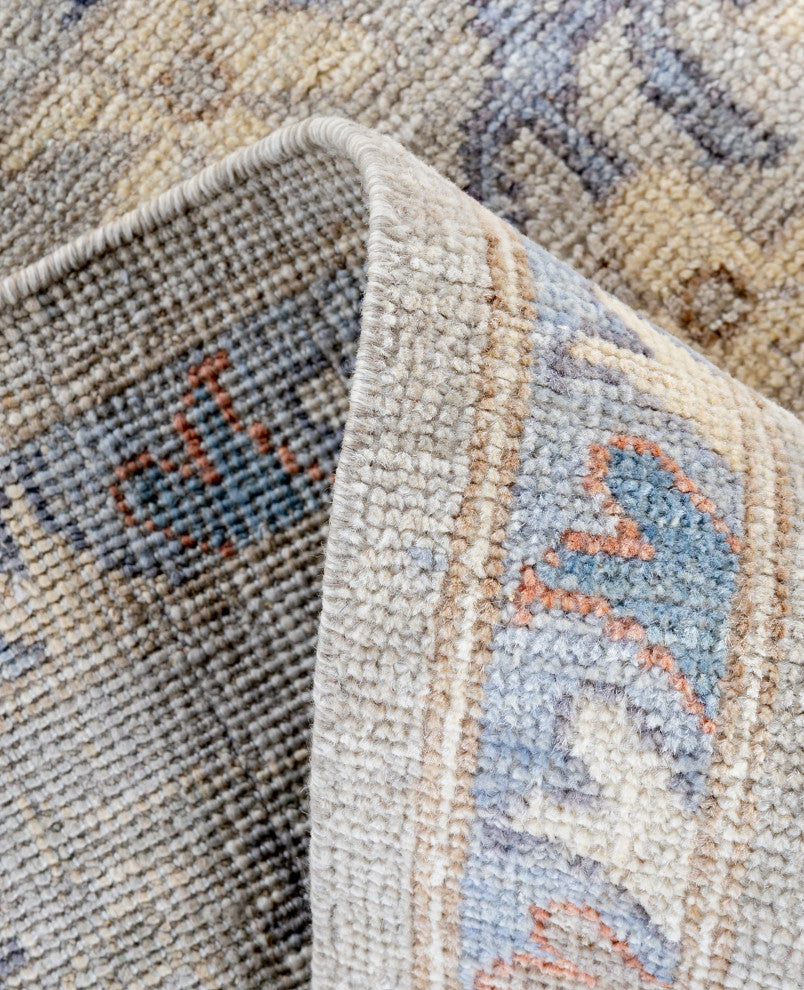 Oushak One-of-a-Kind Hand-Knotted Area Rug Light Gray, 8'1" x 10'0"