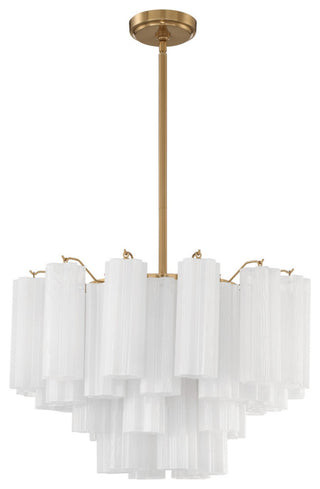 Addis 9-Light Chandelier, Aged Brass