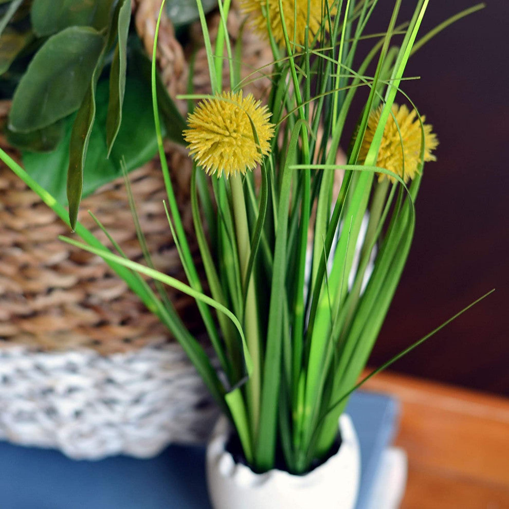 2 Piece Billy-Button Pom -pom Grass Artificial Plant