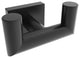 ICO Bath Crater Double Towel Hook