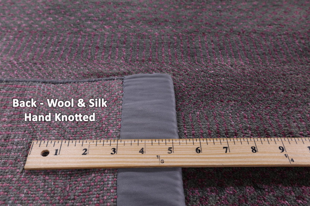 Savannah Grass Wool and Silk Handmade Rug 8' 0" X 10' 3" Q11437