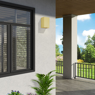 Derby 1 Light Satin Gold Outdoor/Indoor ADA Small Sconce