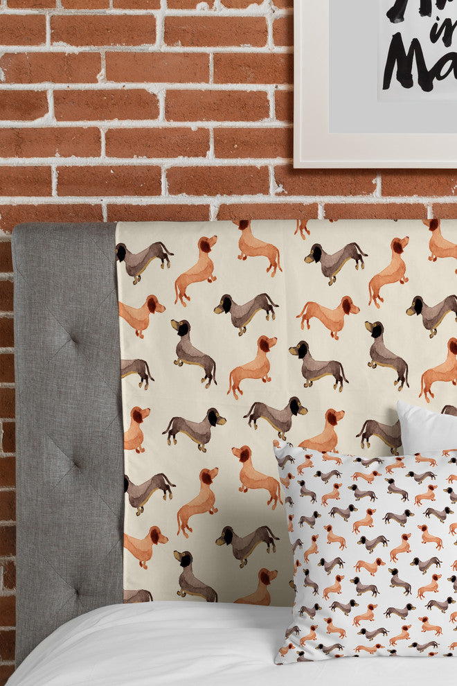 Deny Designs Wonder Forest Darling Dachshunds Tapestry