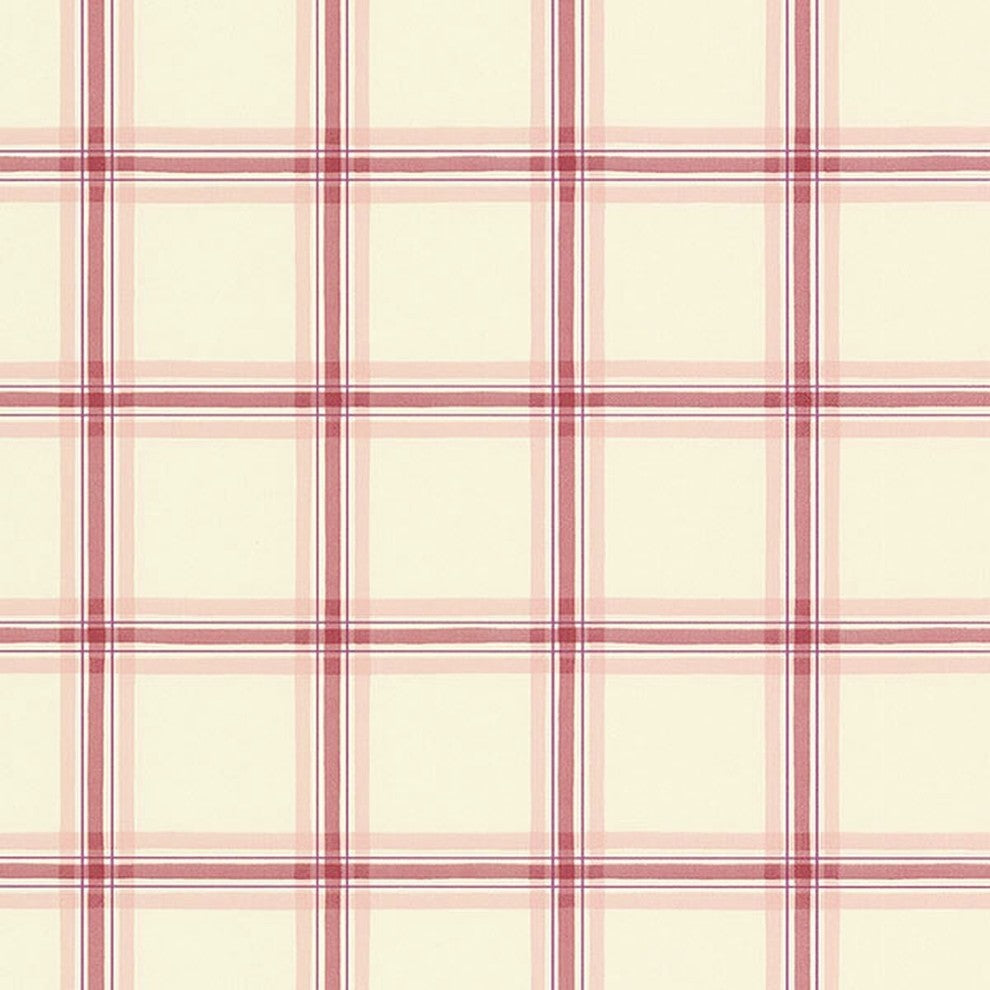 Fresh Kitchens, Pre-Pasted Kitchen Design Cream, Red Wallpaper Sample