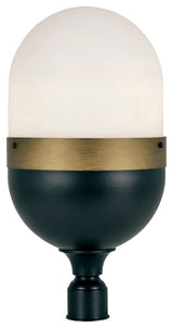Brian Patrick Flynn - Capsule Outdoor 3 Light Matte Black/Gold Post