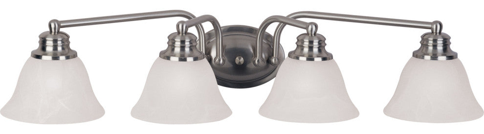 Maxim 2689 Malaga 29"W Bath Light - Satin Nickel / Marble Glass