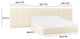 Palani Cream Velvet Wings - Queen or King (Set of 2) - Cream