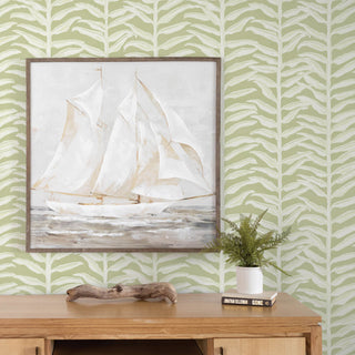 Painted Vine Peel and Stick Wallpaper, Green