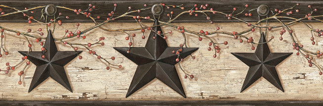Ennis Sand Rustic Barn Star Border Bolt