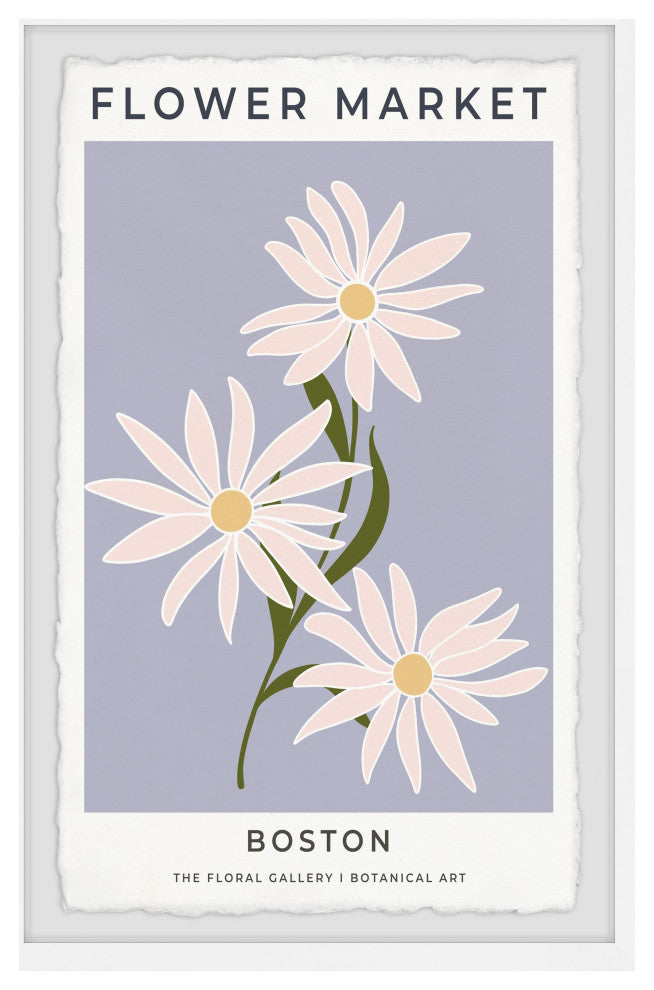 "Boston Flower Market" Framed Painting Print, 20x30