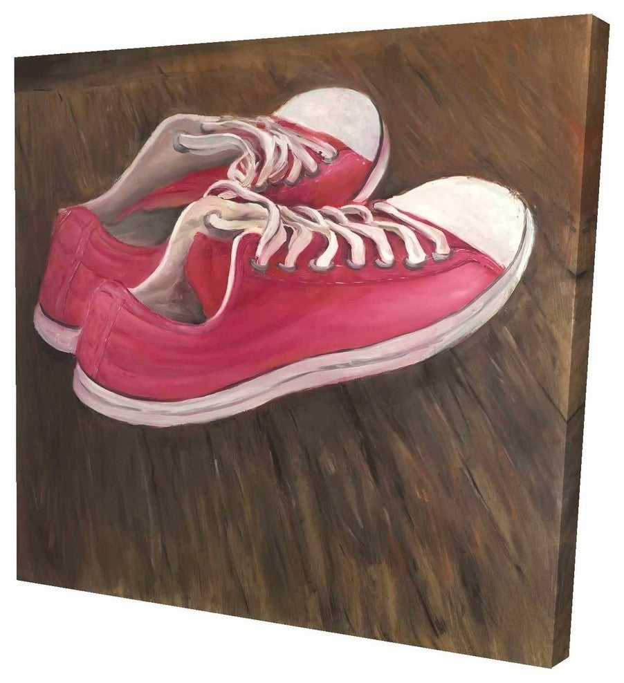 Sneaker Shoes, Fine Art Gallery Wrapped Canvas, 24"x24"