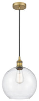 Innovations 616-1P-BB-G124-10 1-Light Mini Pendant, Brushed Brass