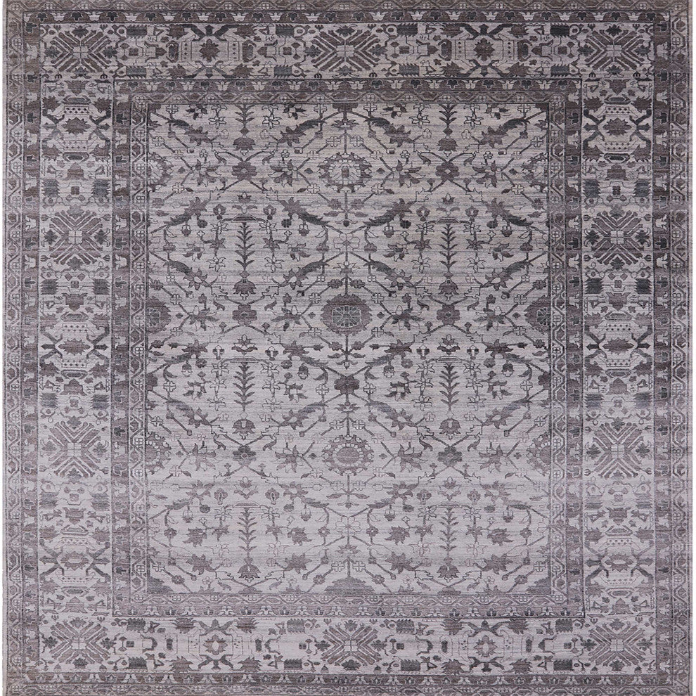 Ahgly Company Indoor Square Mid-Century Modern Area Rugs, 6' Square