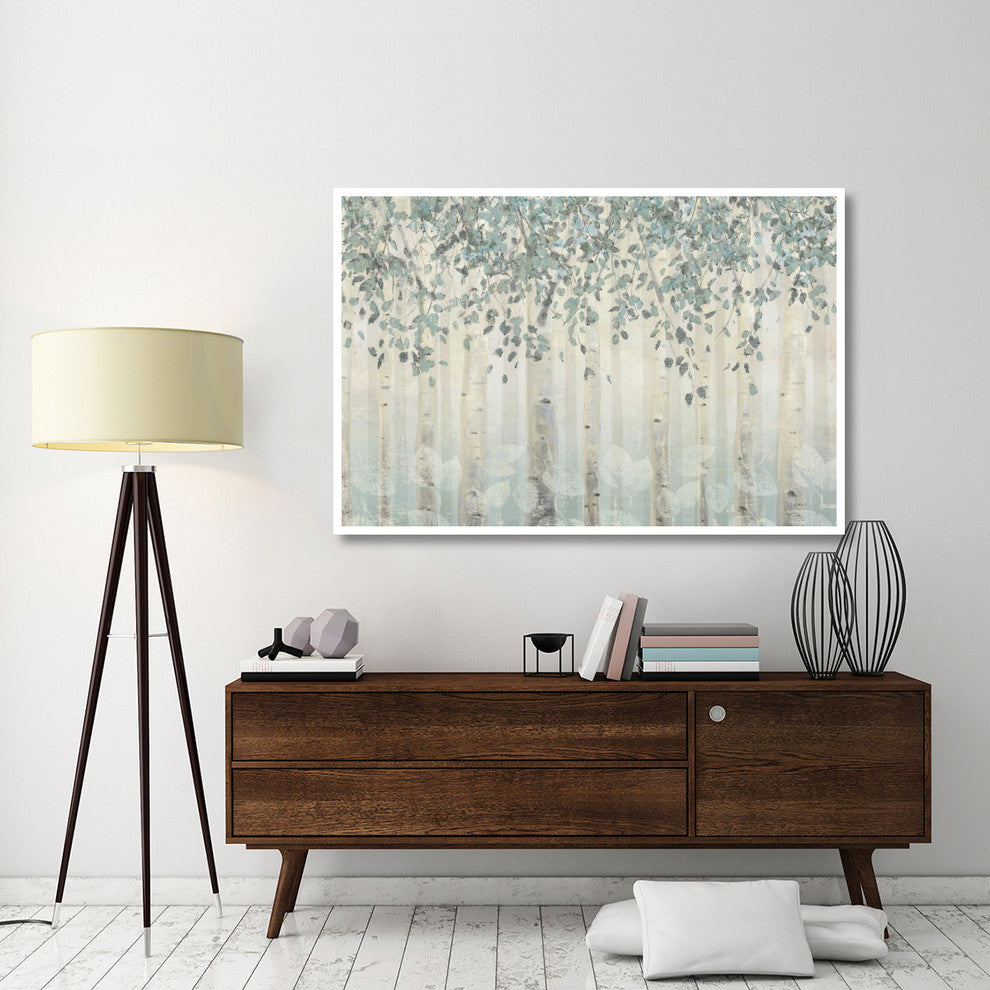 "Dream Forest I Silver Leaves" Digital Paper Print by James Wiens, 62"x42"