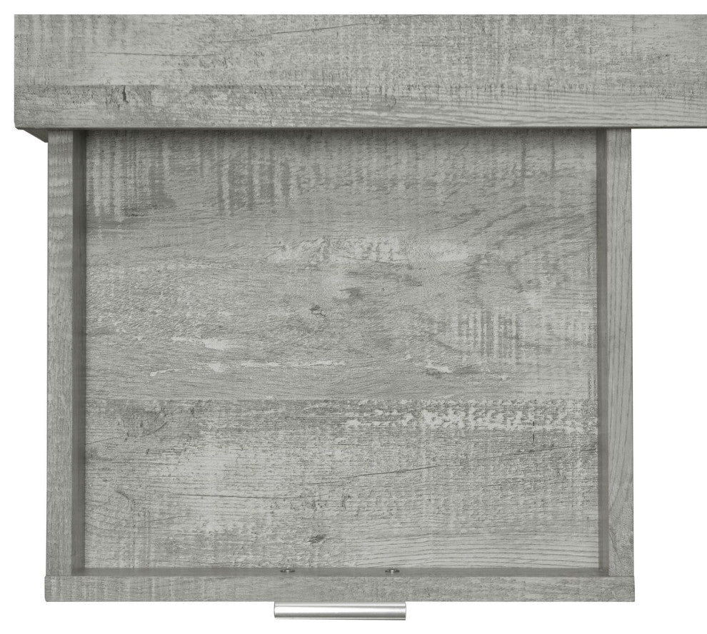 Kallen 47" Desk, Gray With Hairpin Legs