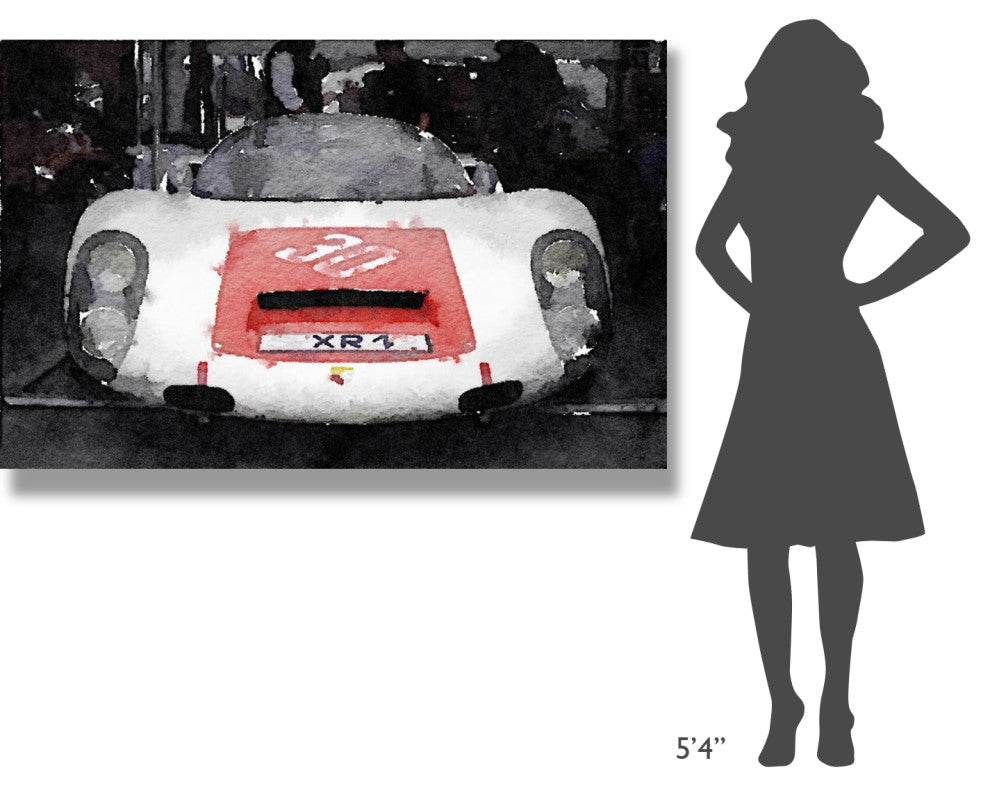 "Ferrari Front End Monterey Watercolor" Fine Art Print