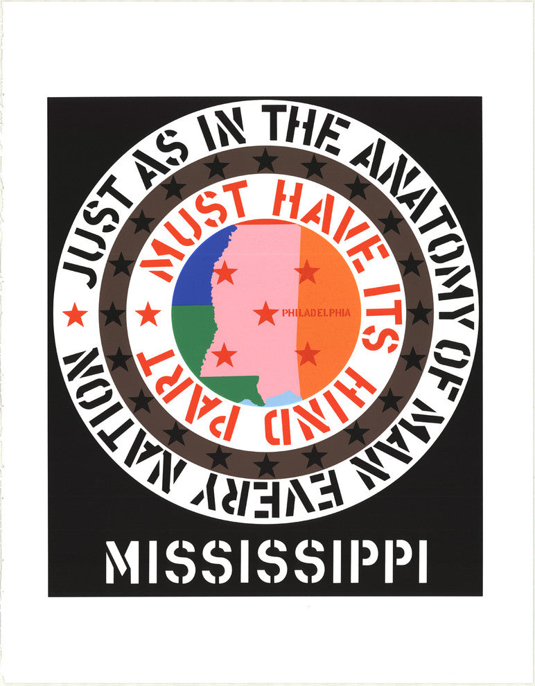 Robert Indiana, Mississippi, 1997, Artwork