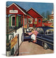 "Flat Tire at the Commuter Station" Print on Canvas by Amos Sewell