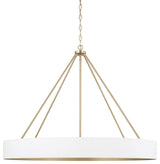 Capital Lighting 453061 Weller 6 Light 36"W Ring Chandelier - Matte Brass /