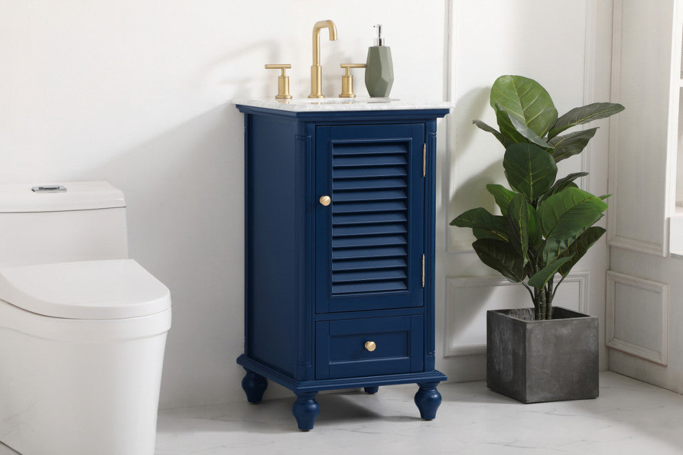 Home Living 19" Single Bathroom Vanity, Blue