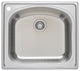 Wells Sinkware D-shaped Topmount Sink Pack, 10 Inches Deep, Hole on the Left, Si