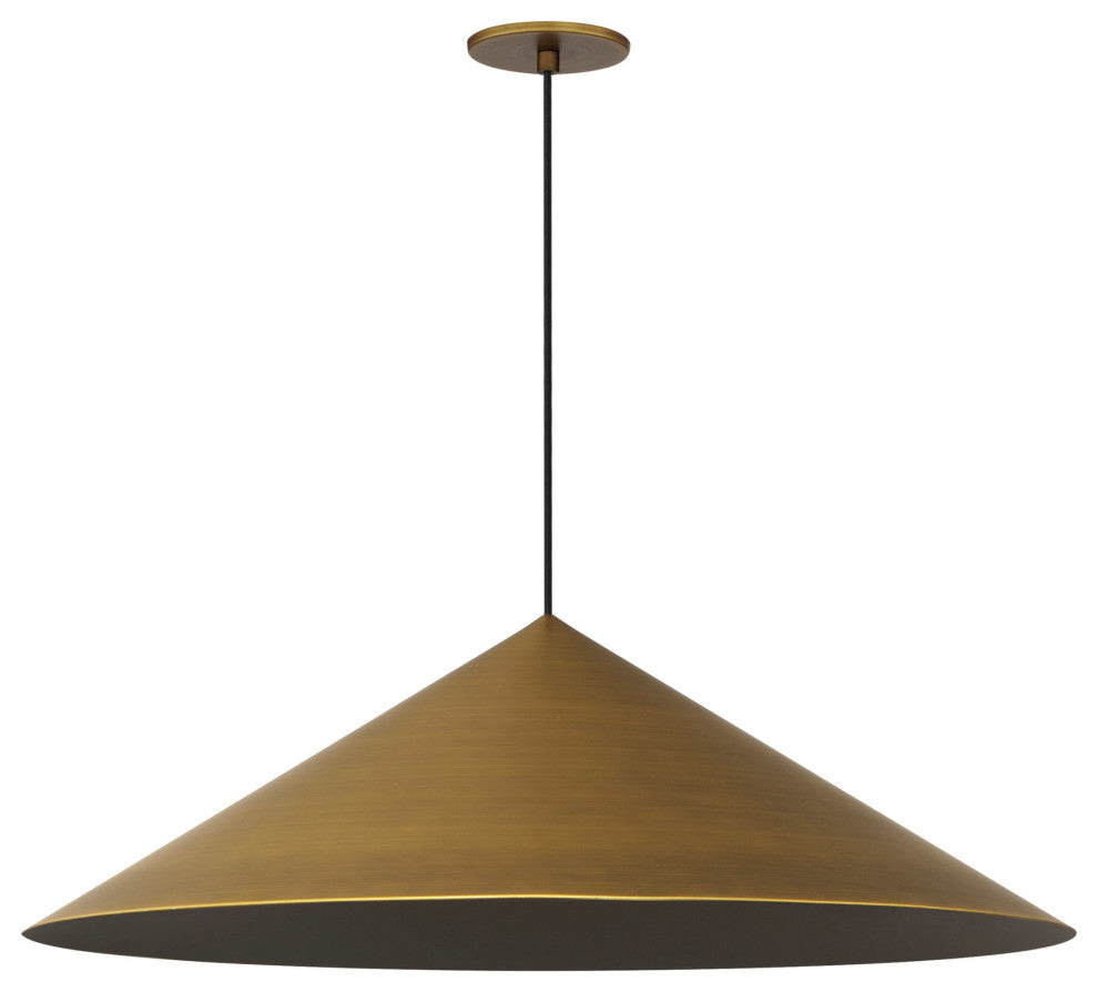 ET2 E34503 Pitch 30"W LED Pendant - Antique Brass