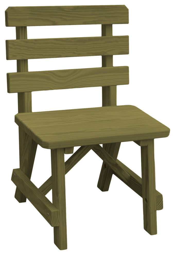 Traditional Cedar Backed Bench, Linden Leaf Stain, 2 Foot