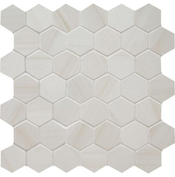 Eden Dolomite 2X2 Hexagon Matte Porcelain Tile, 16 Sheets