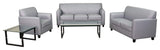 HERCULES Diplomat Series Reception Set with Clean Line Stitched Frame, Gray